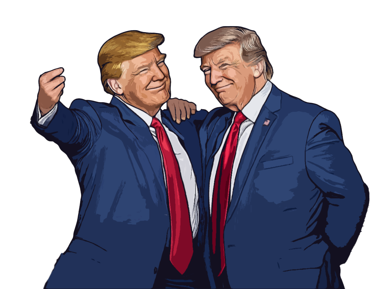 Cartoon parody illustration
