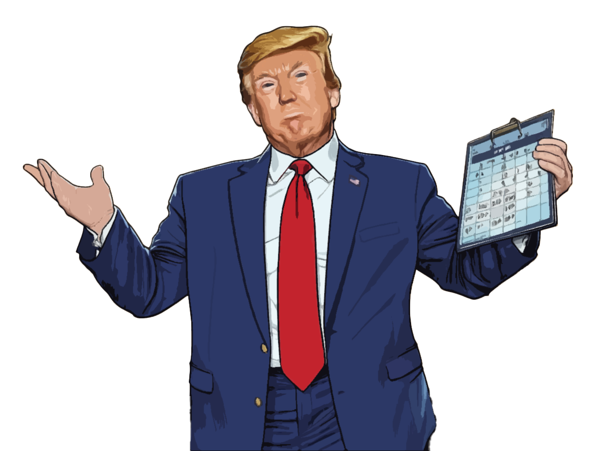Cartoon parody illustration