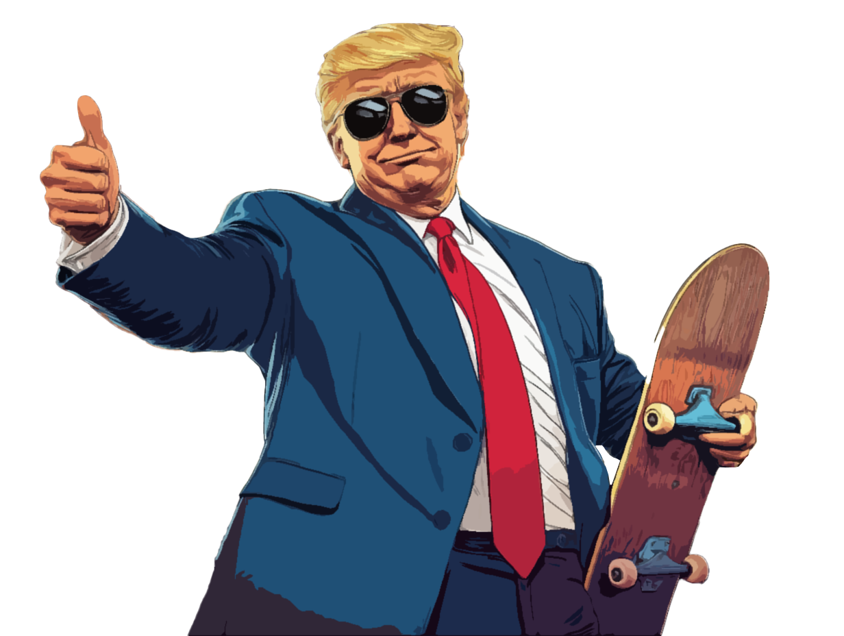 Cartoon parody illustration